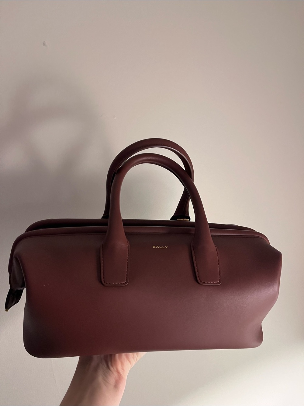 Bally Belle Small Brown Leather Bag